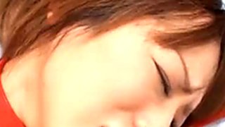 Hairy Japanese teen slut gets fucked and jizzed