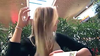 Blonde euro amateur Violette gets paid and fucked